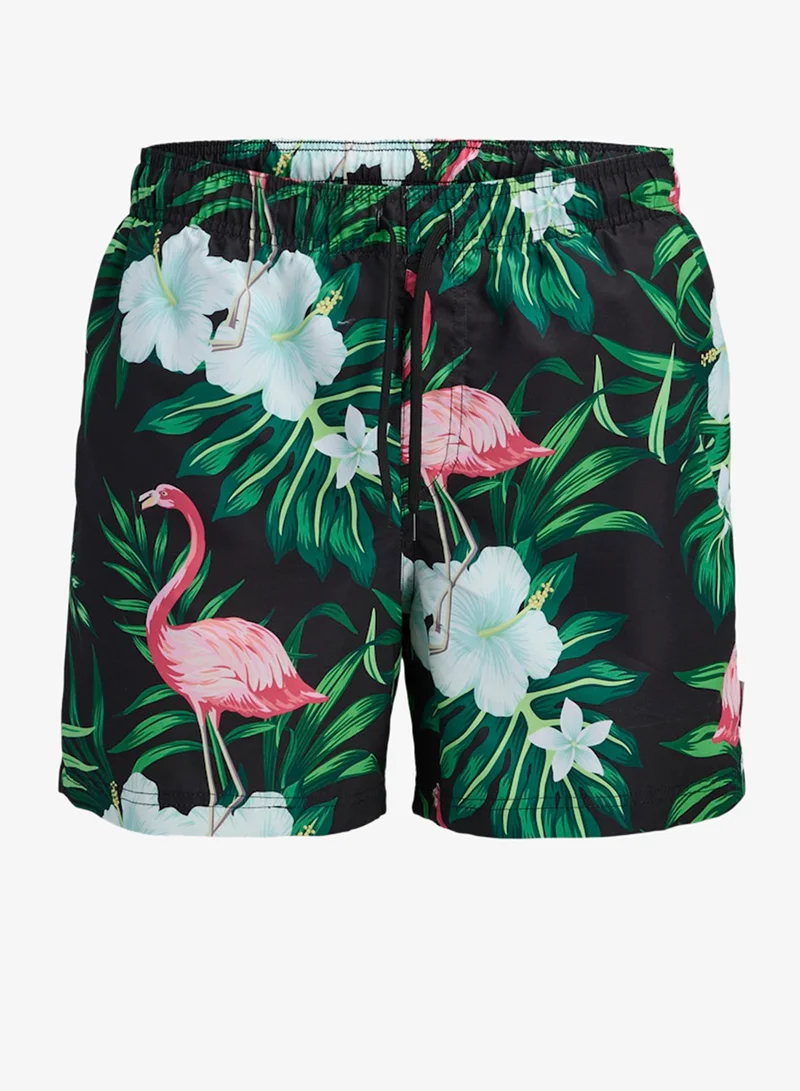 JJ Rebel  Printed Drawstring Shorts for Men | Best Price UAE